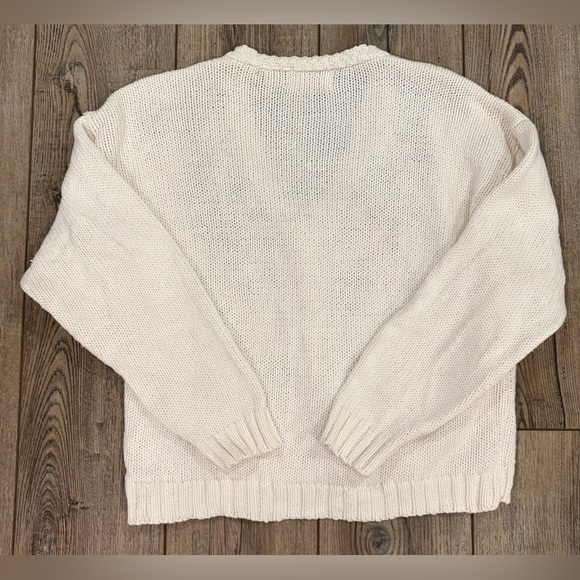 Vintage V.I. Petites Floral Ramie Cotton Cardigan Hong Kong Cottagecore Sz 8-10 - Picture 6 of 11